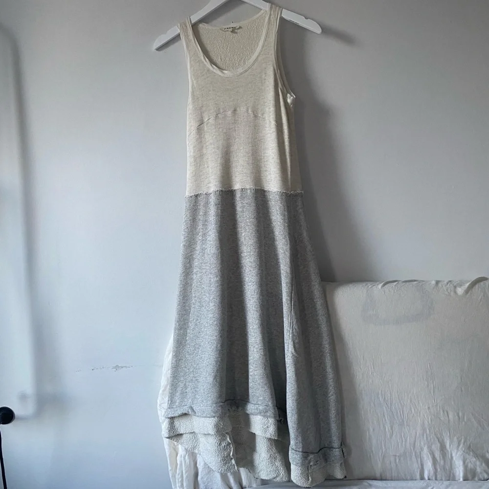 HACHE Gray French Terry Sweatshirt Dress S/M - Picture 1 of 6